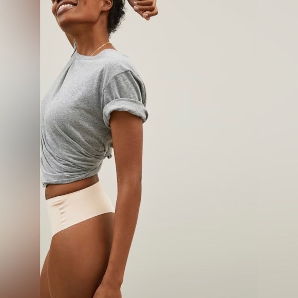 EVERLANE The Invisible High-Rise Thong NWT in Tan SOLDOUT Online - Picture 2 of 9